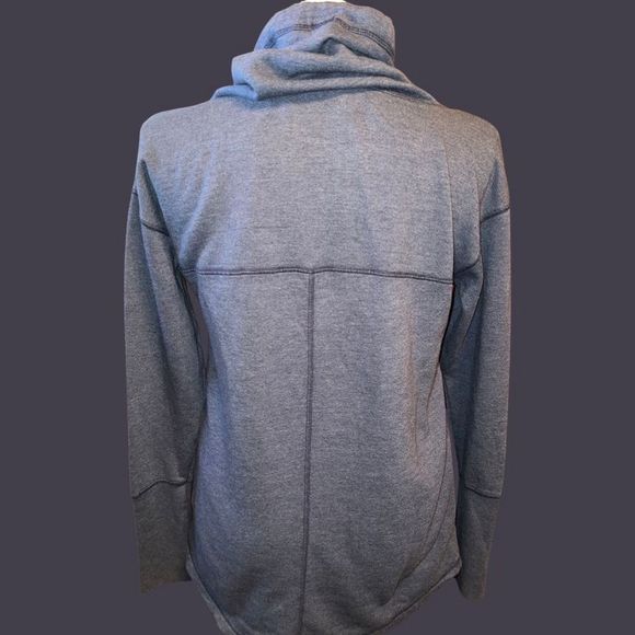 NWT Michigan Wolverines Women's Cowlneck Pullover Hoodie - Charcoal/Navy XL - Picture 3 of 4